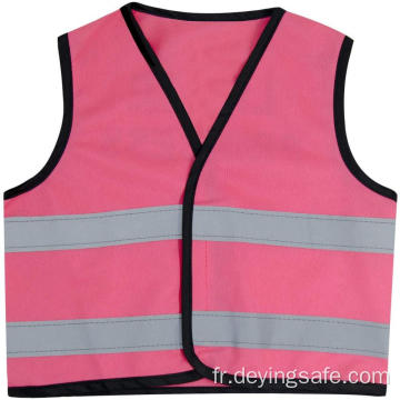 Gilet de sécurité réfléchissant 100% polyester pour enfants